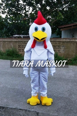 gambar kostum maskot perusahaan ayam kecil